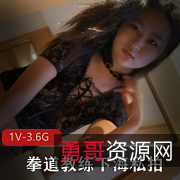 20岁童颜E杯大罩杯跆拳道教练的私拍美丽:华仔原创3.6G蕾丝套1V