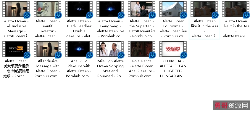 享受她那迷人的大罩杯和胖臀。立即下载这份16V视频合集，感受AlettaOcean的魅力！